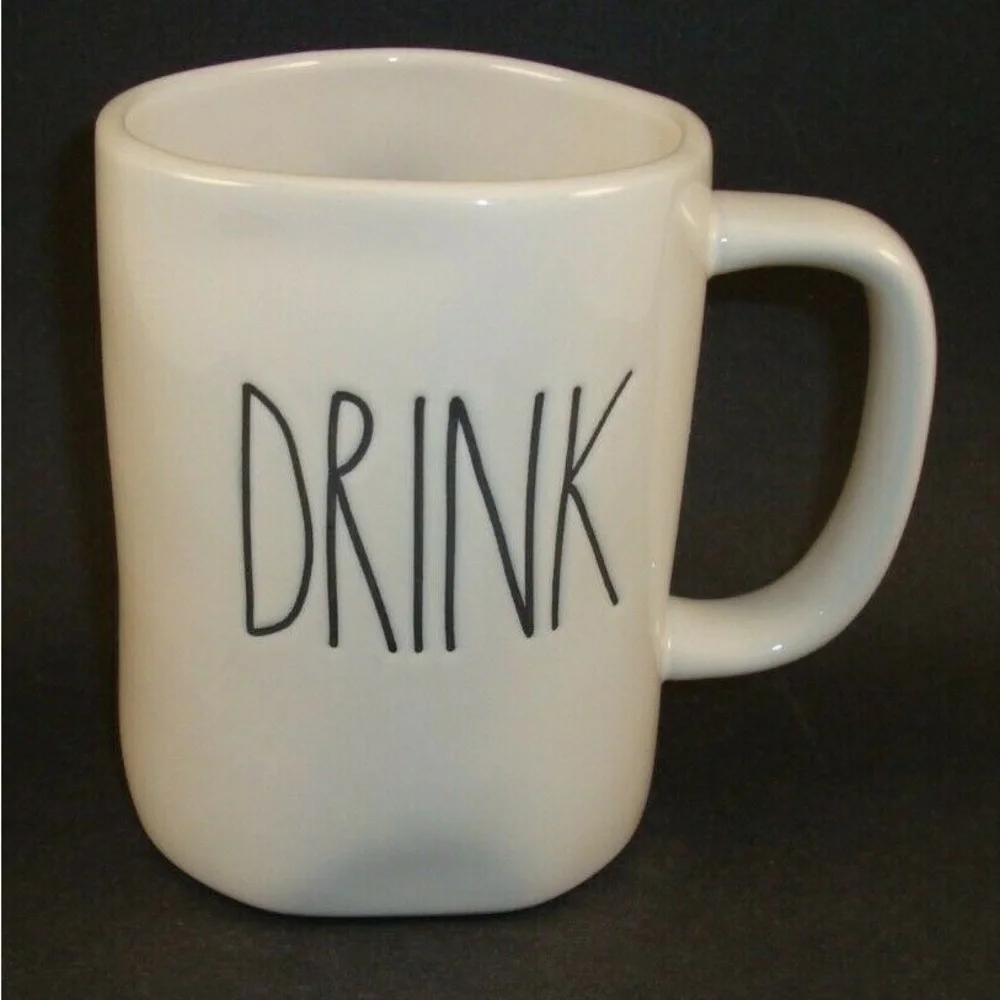 Rae Dunn 'Magenta ‘DRINK' Coffee Mug